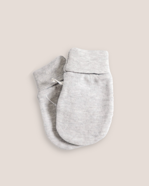 colour:charcoal | Grey soft newborn baby mittens