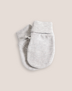colour:chocolate | Grey soft newborn baby mittens