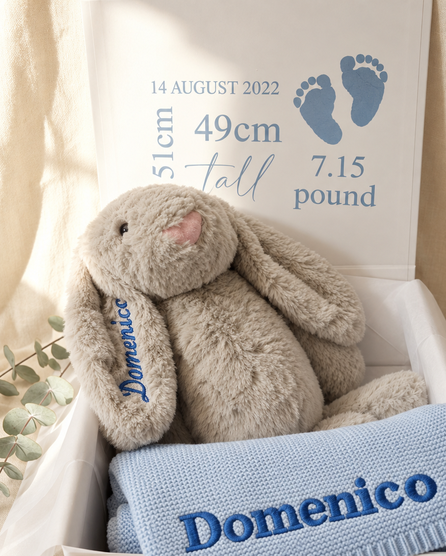 Bunny & Blanket Baby Gift Box