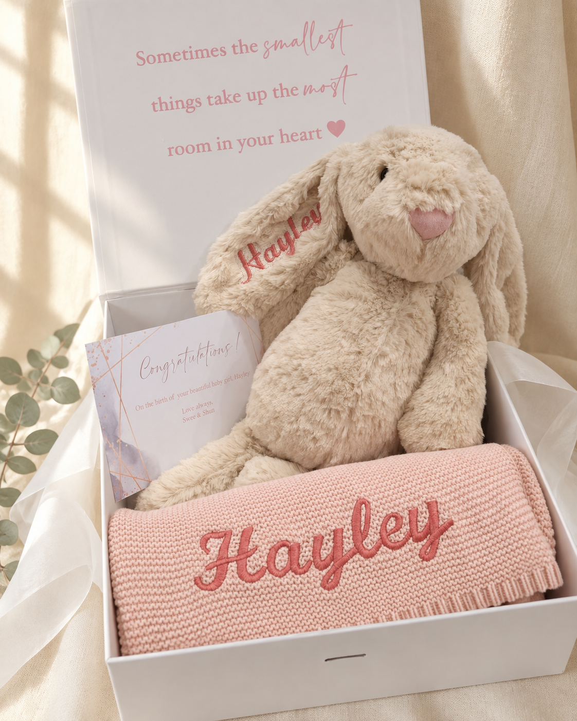 Bunny & Blanket Baby Gift Box