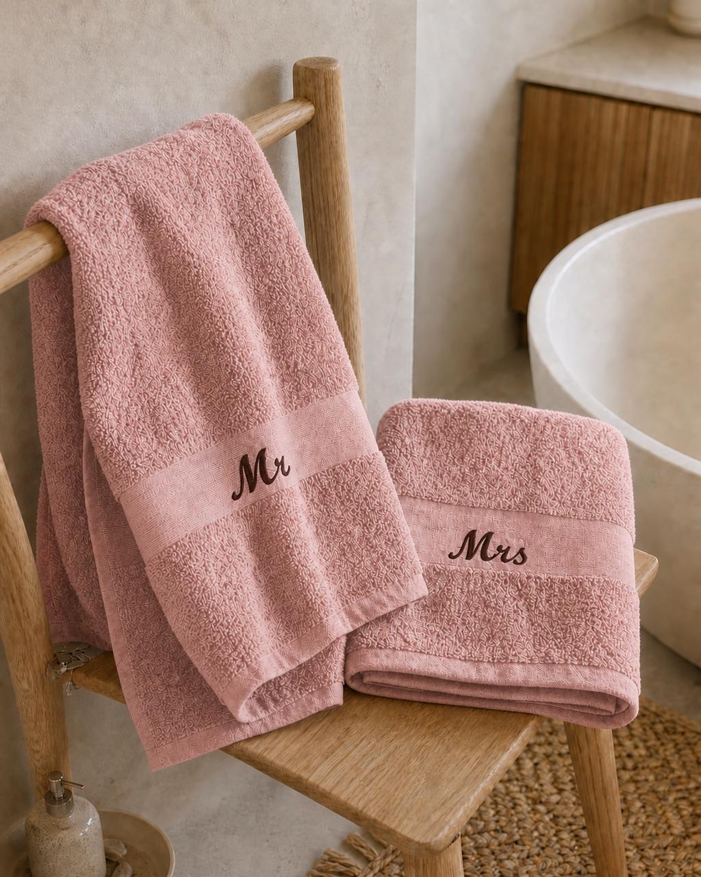 Embroidered Bath Towel