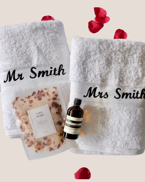 ROMANTIC BATH TOWEL SET BOX